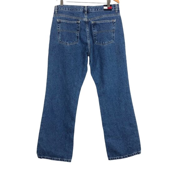 Vtg Y2K Tommy Hilfiger ROC ROC Jeans Women’s 13/30 Big Patch High Rise Cotton - Picture 2 of 10